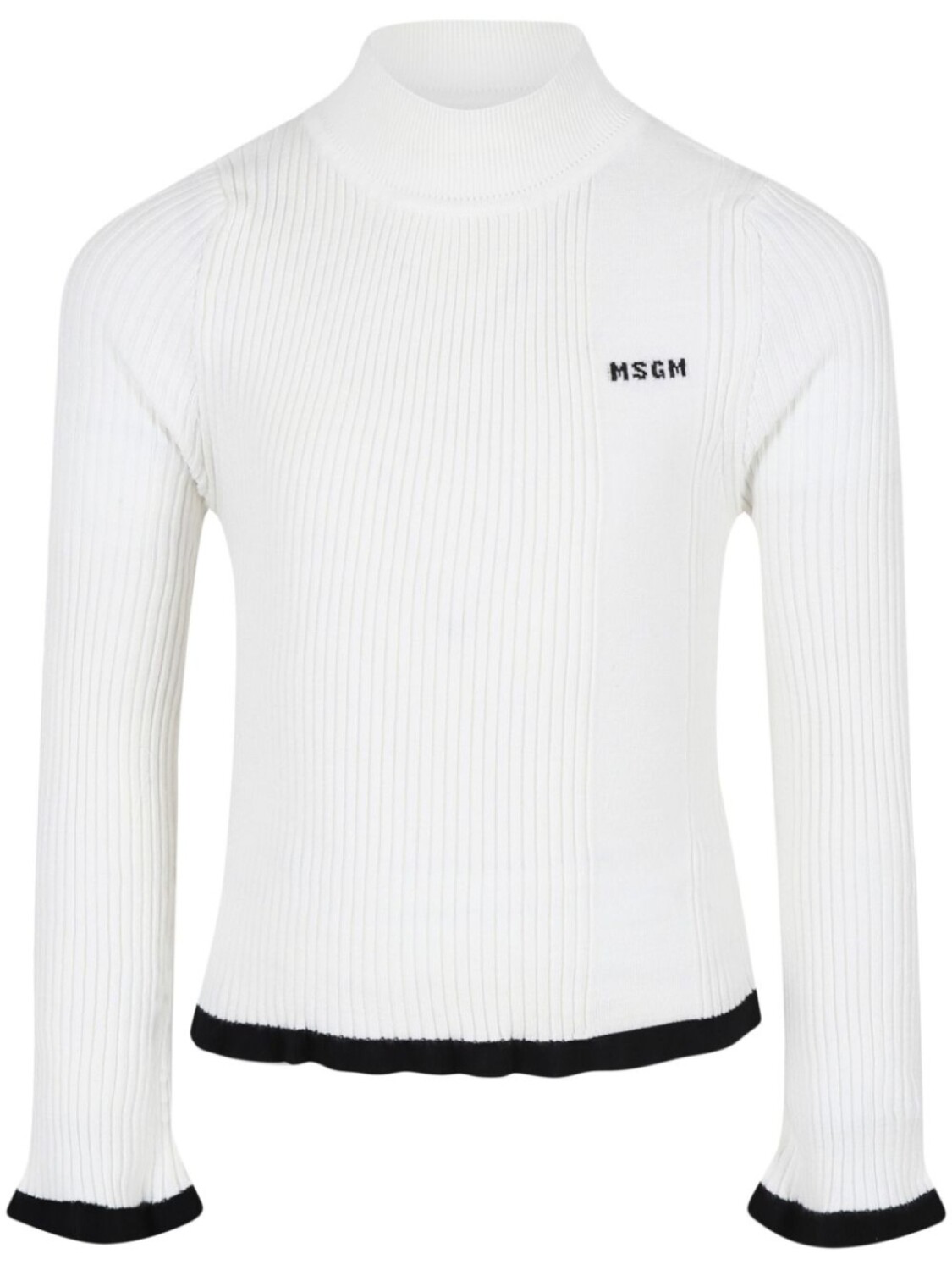 

Ребристый свитер MSGM Kids, белый