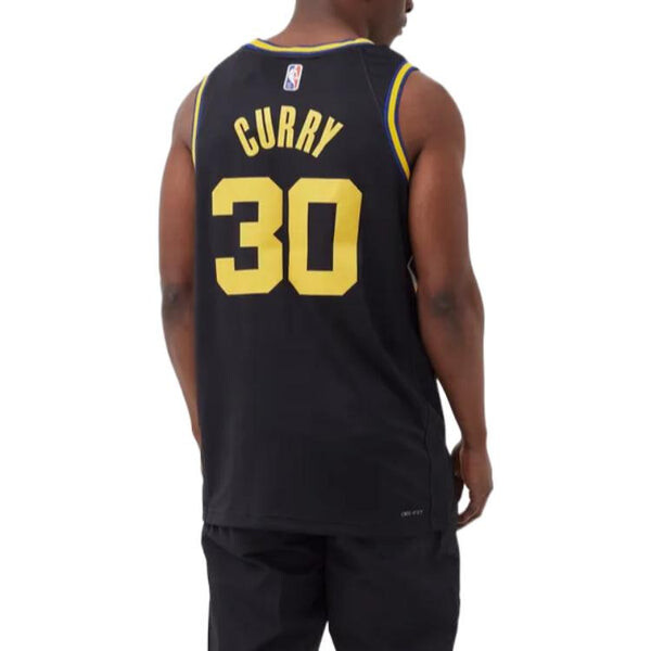 Майка Nike NBA City Edition 75 Anniversary Basketball Jersey 'Black Yellow', черный — фото 4