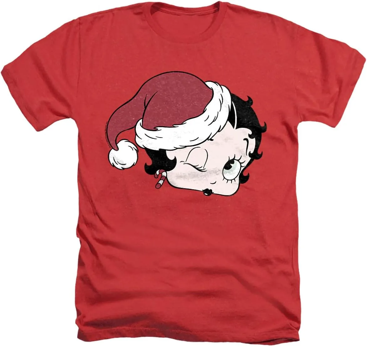 

Футболка Unisex Adult Heather Betty Boop A Christmas Wink Popfunk