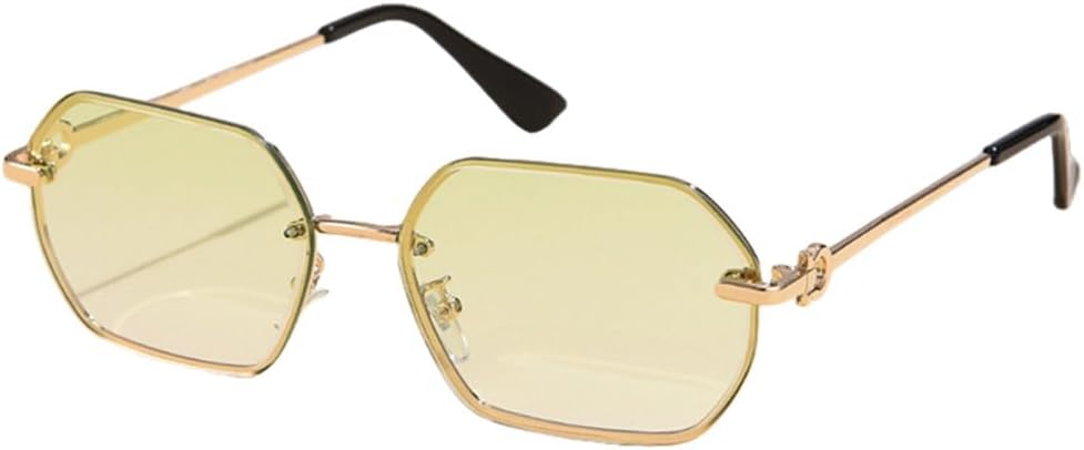 

Ретро-солнцезащитные очки с металлическим многоугольным оправой 2027 года для женщин и мужчин, нестандартной формы, черные, с защитой от УФ-излучения UV400 MTZJH, Green