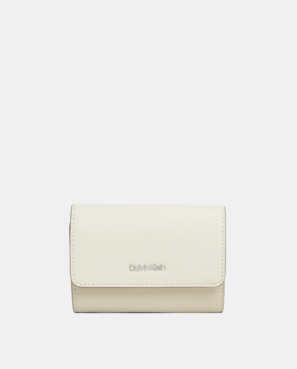 

Тройной складной кошелек с защитой RFID Calvin Klein, серый