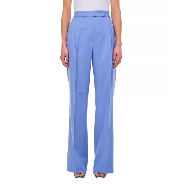 

Брюки durante wide leg pants Max Mara, синий