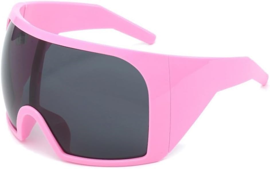 

Большие солнцезащитные очки в стиле панк с маской, спортивные солнцезащитные очки для женщин и мужчин, ретро-очки-щитки, цельные солнцезащитные очки generic, C9 Pink Gray