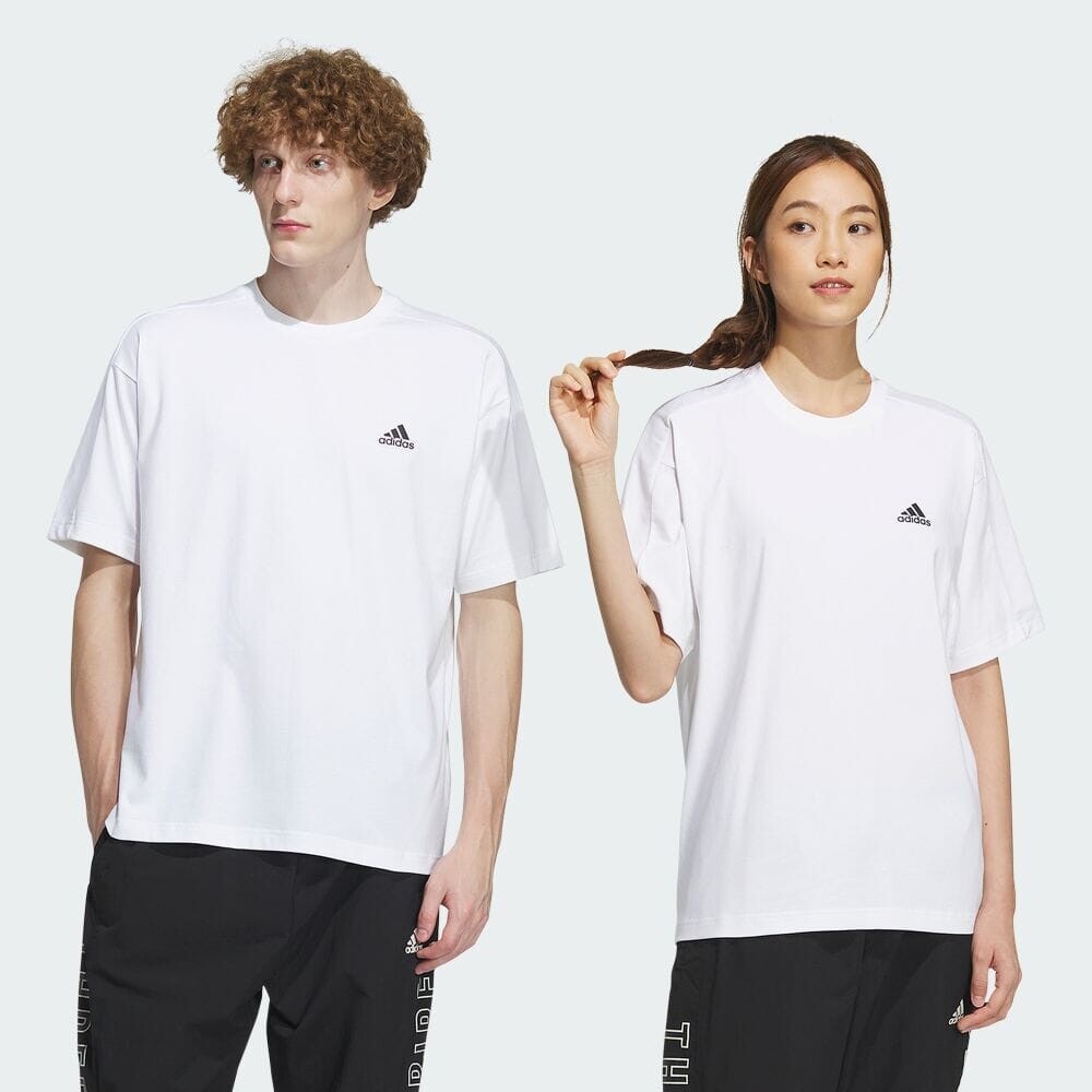 

Футболка Adidas Wording loose fit heavy single jersey short sleeve t-shirt, белый