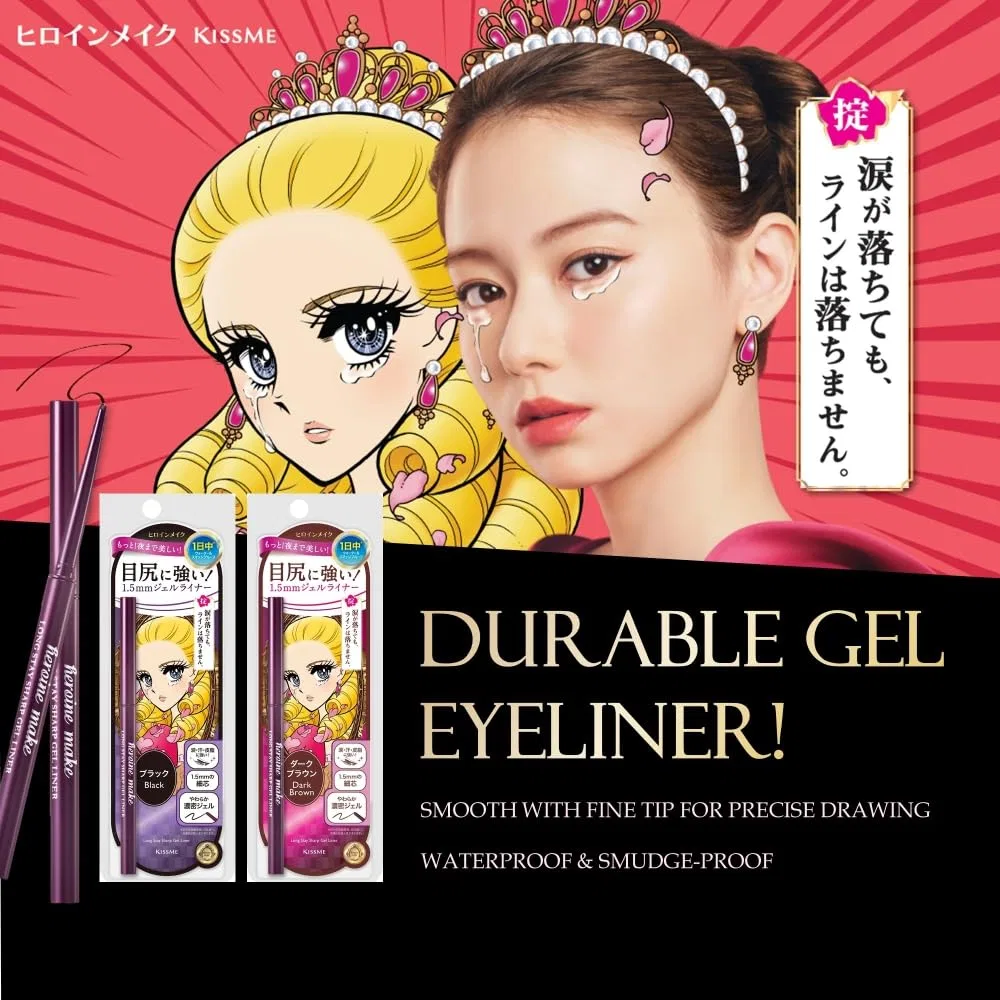 Гелевый карандаш для глаз HEROINE MAKE Long Stay Sharp Gel Liner 02 Dark Brown Heroine Make — фото 3