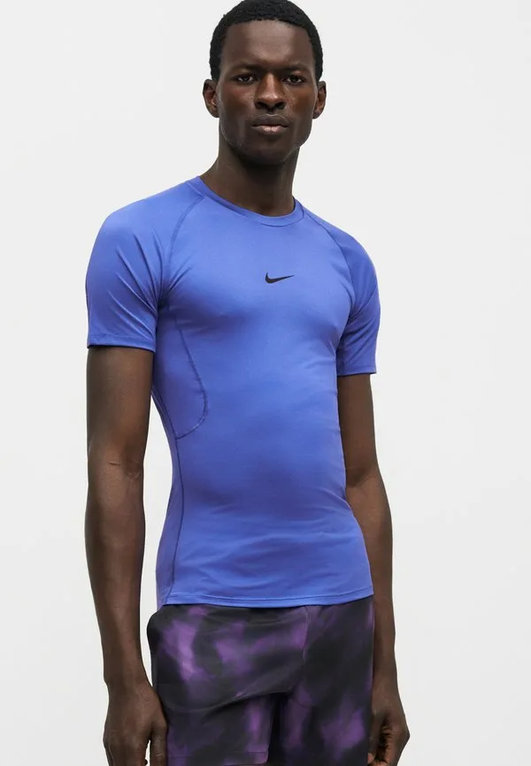 Облегающая майка Nike Performance, Persian Violet/Black — фото 4