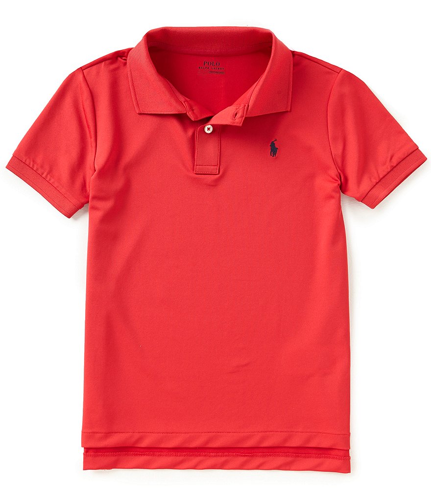 

Рубашка-поло с короткими рукавами Polo Ralph Lauren Little Boys 2T-7, красный