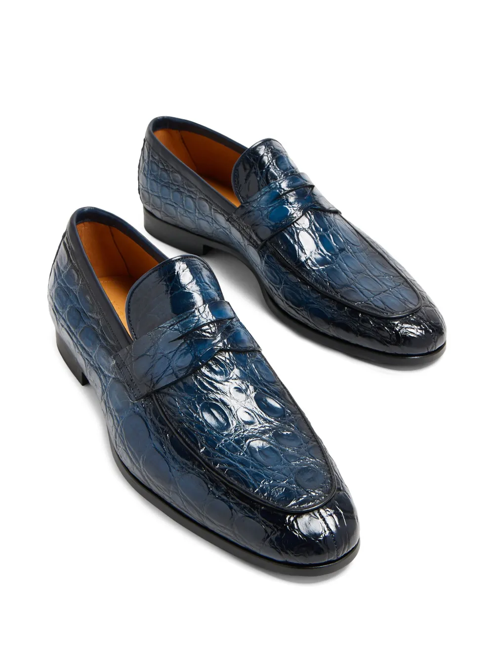 Лоферы с тиснением Magnanni, синий — фото 2