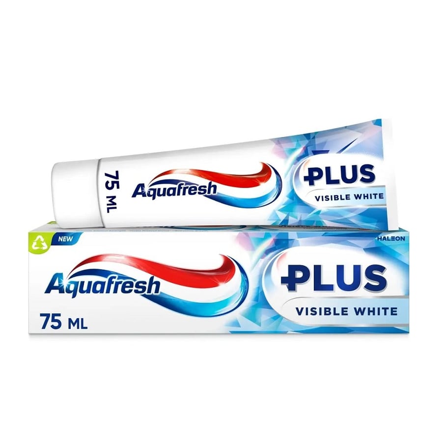 

Зубная паста Aquafresh Plus Visible White с фторидом 75 мл