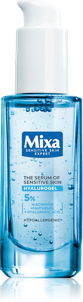 

Hyalurogel Сыворотка для лица с гиалурогелем для чувствительной кожи Mixa, 30 мл
