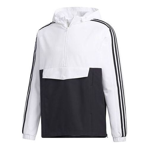 

Куртка adidas neo Windproof Casual Sports Hooded Jacket White, белый