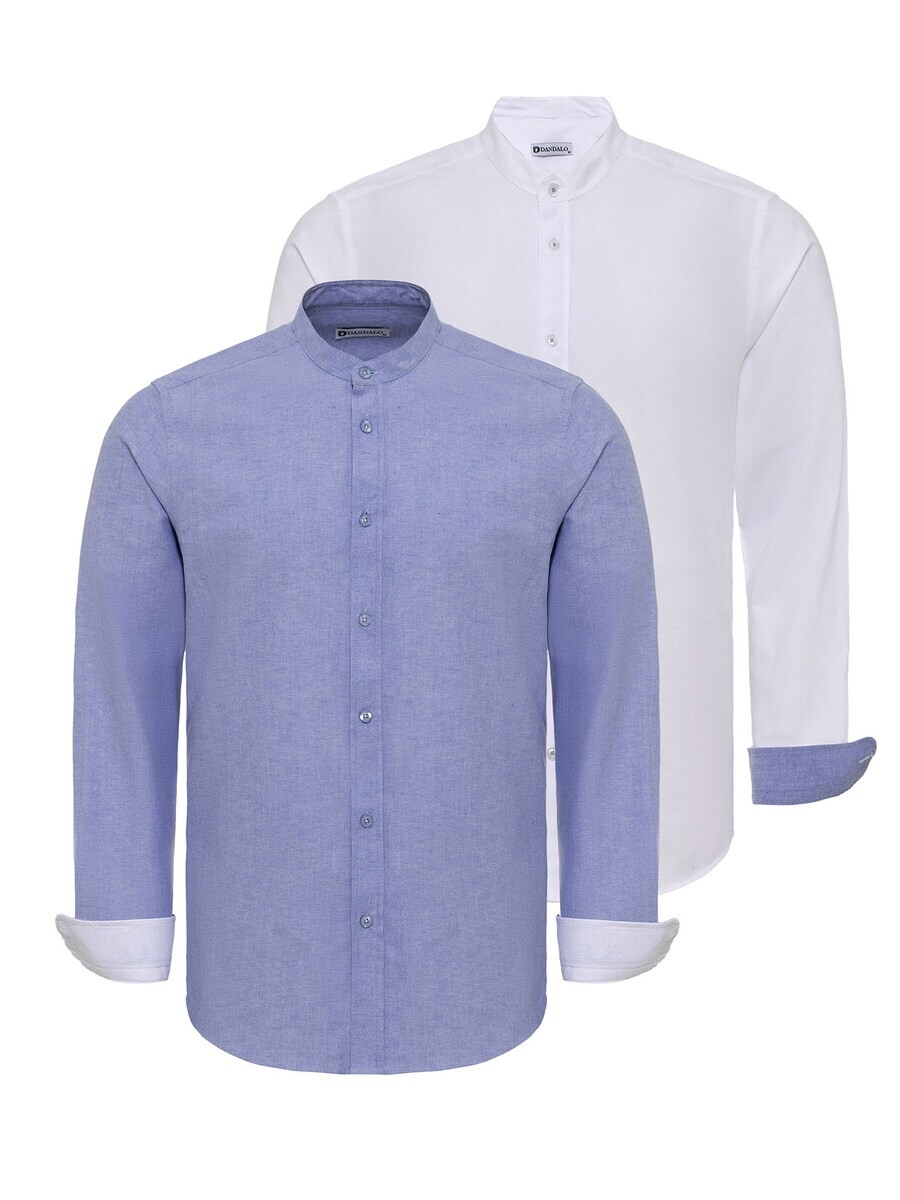 

Повседневная рубашка Dandalo Regular fit Button Up Shirt, цвет blue/white