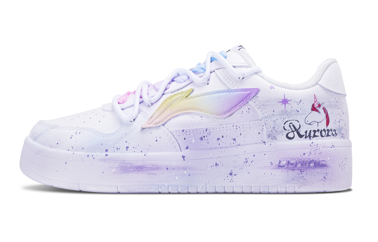 

Мужские плавучие скейтбордные кроссовки Li Ning Floating Boat, износостойкие, дышащие, низкие., синий фиолетовый gradient