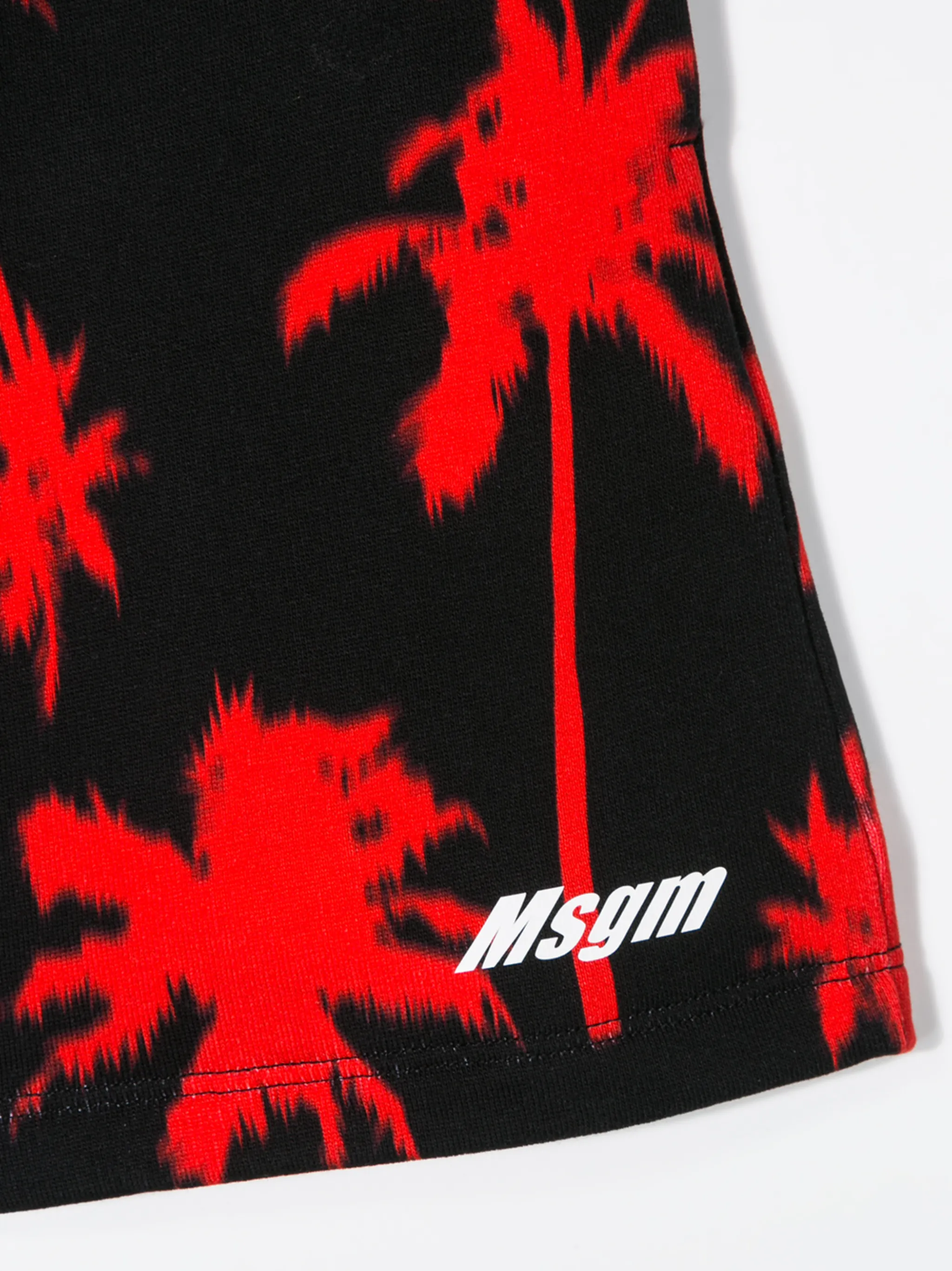 Шорты с принтом Msgm Kids, черный — фото 3