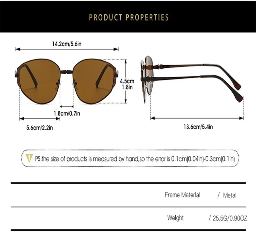 

Модные солнцезащитные очки в металлической оправе с защитой от УФ-излучения, подходят для вождения и путешествий, обеспечивают защиту от солнца KTUCN, 05