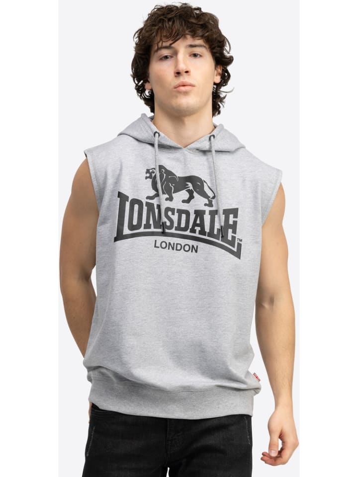 

Футболка "Bignor Sleeveless Hooded Sweatshirt Regular Fit" серого цвета Lonsdale, Серый, Футболка "Bignor Sleeveless Hooded Sweatshirt Regular Fit" серого цвета Lonsdale