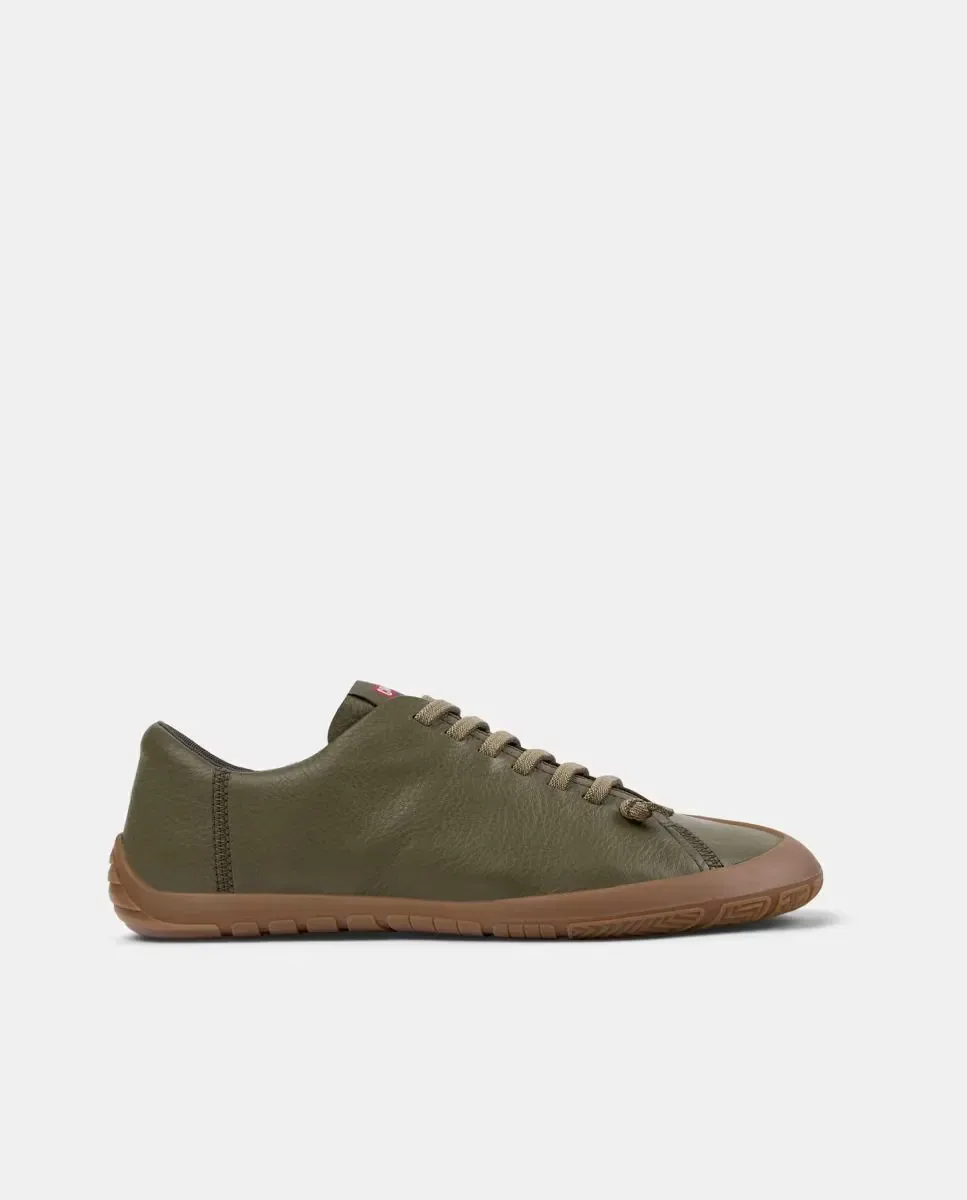 Мужские кожаные туфли Peu Path+ с шнурками Camper, Verde Militar