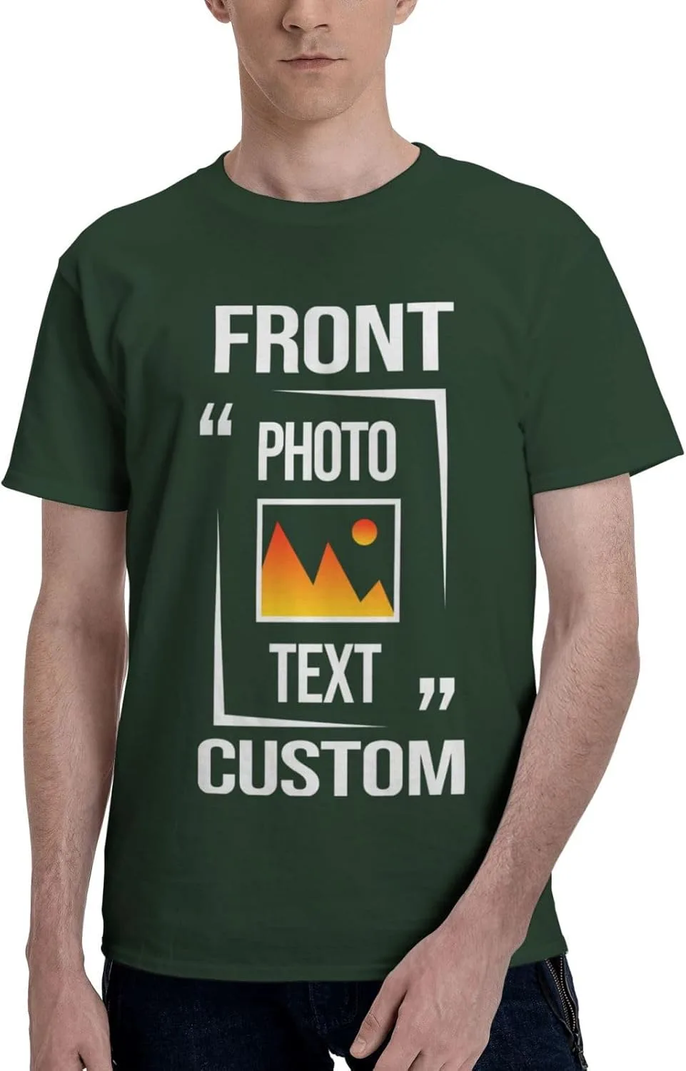 

Футболка Custom с индивидуальным дизайном, черная, хлопок