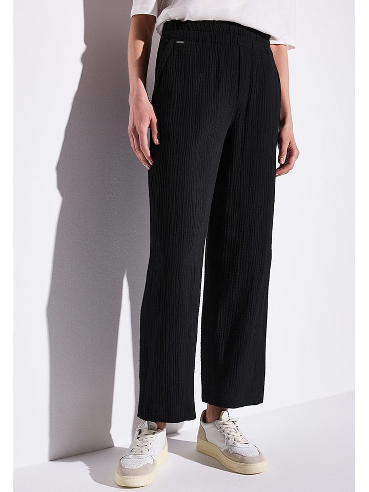 

Тканевые брюки Street One, черный