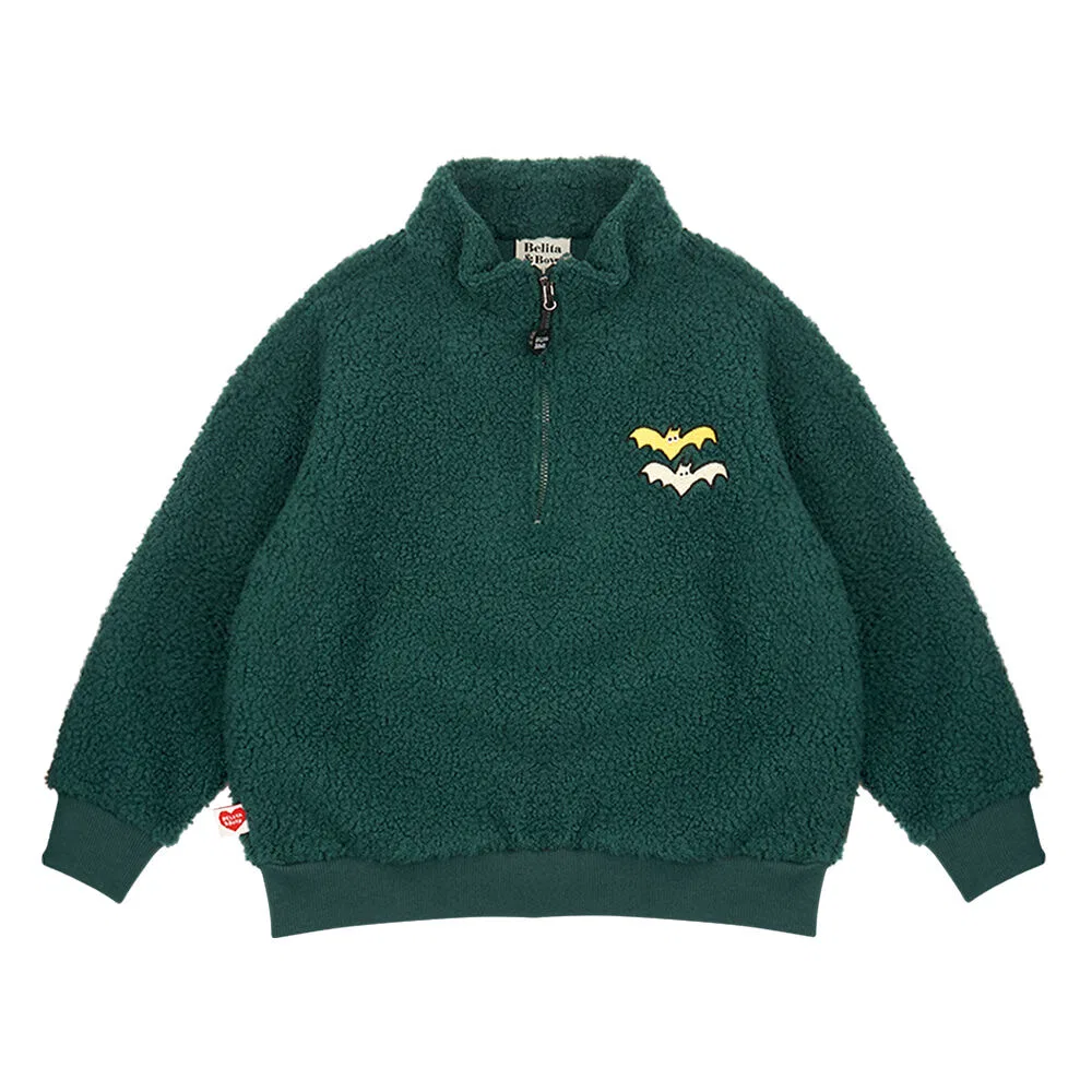 Детский флисовый свитшот на молнии Bat от Belita&Boys