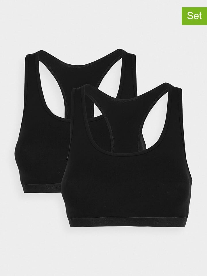 

Спортивные бюстгальтер 4F 2er Set, черный