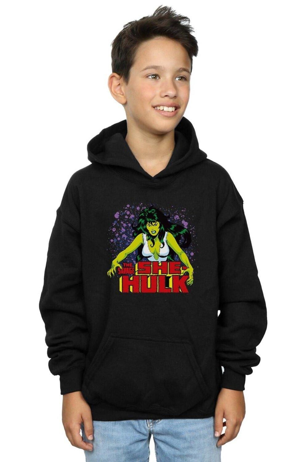 

Толстовка «Дикая женщина-Халк» Marvel, черный