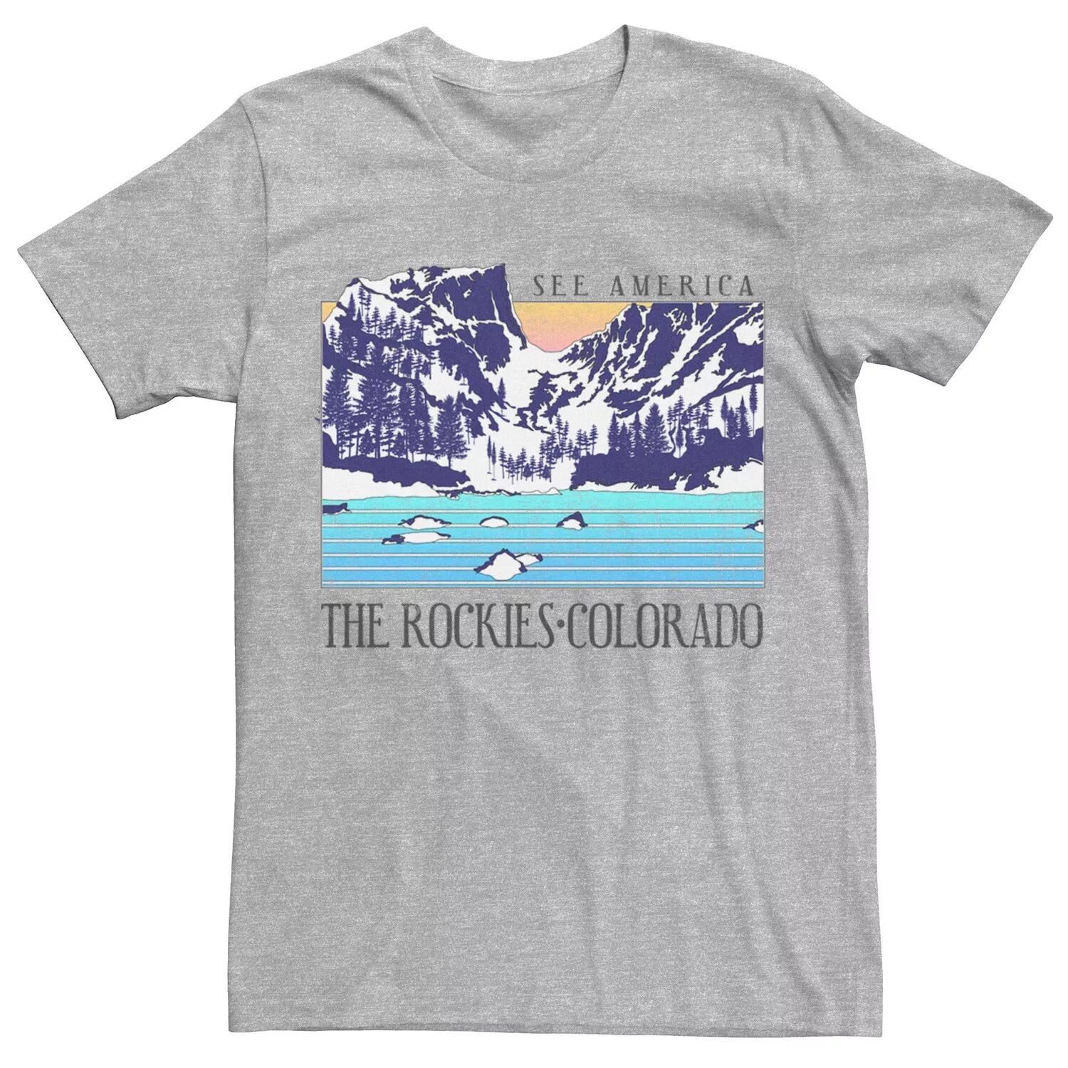 

Мужская футболка The Rockies Colorado See America Licensed Character