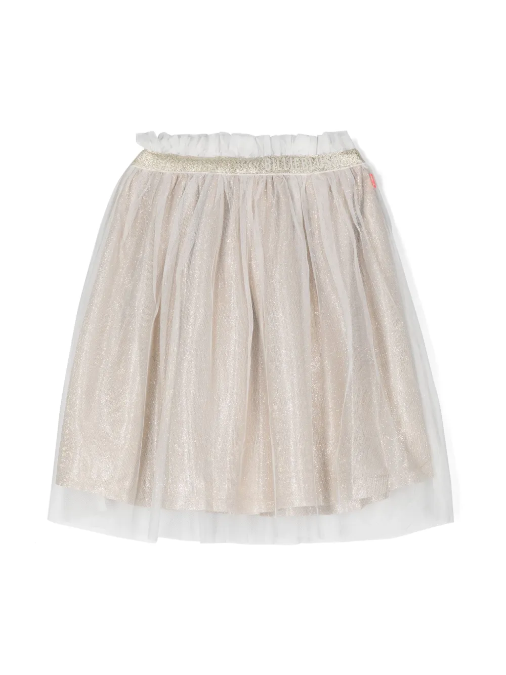 

Юбка с тисненым логотипом Billieblush, золотой