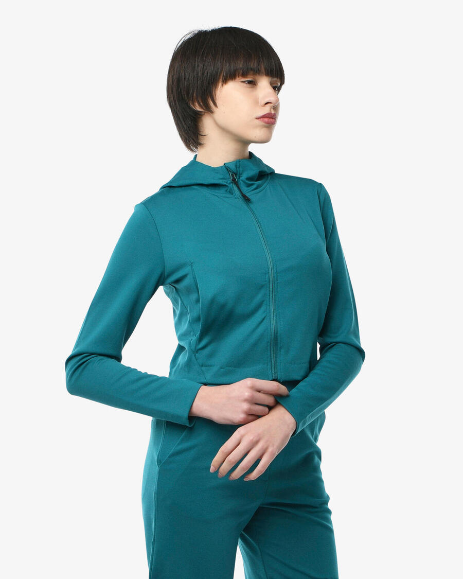 

JAKED Женская толстовка с павлином из синтетического материала для фитнеса