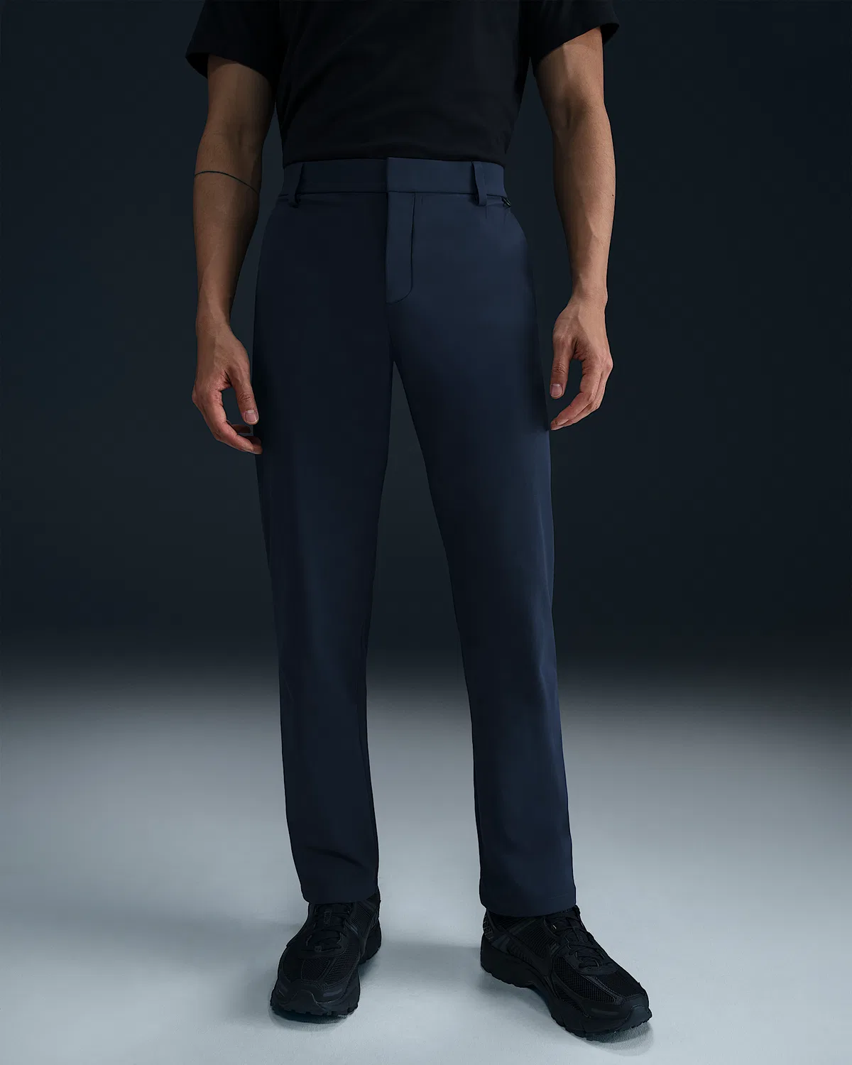 Мужские брюки Dri-FIT 5-Pocket Regular Nike 24.7 PerfectStretch, Obsidian/Black/Dark Obsidian — фото 2