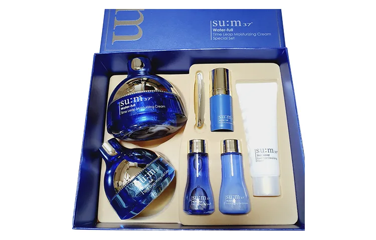 SU M37° Breathe Surprise Water Bottle Skincare Sets Hydrating Moisturizing Repairing Hydrating 6 Piece Set SU:M37°, new version of breathable hydrating face mask set — фото 2
