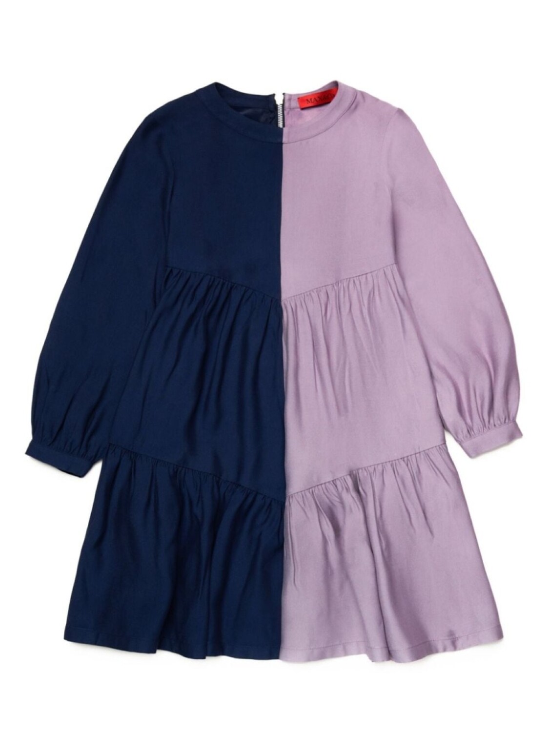 

MAX&Co. Kids плиссированное платье в стиле колор-блок, фиолетовый