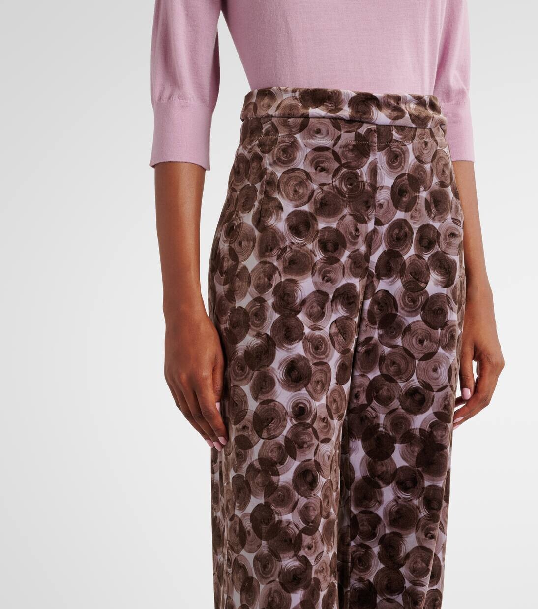 Прямые брюки Pantera из хлопковой смеси Dries Van Noten, цвет mauve — фото 4