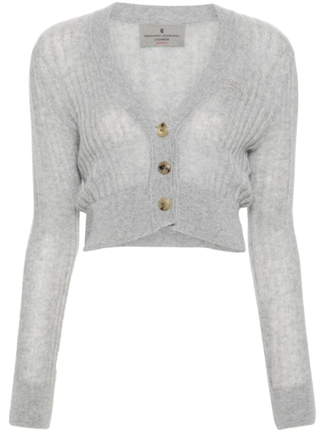 

Ermanno Scervino укороченный кардиган, серый
