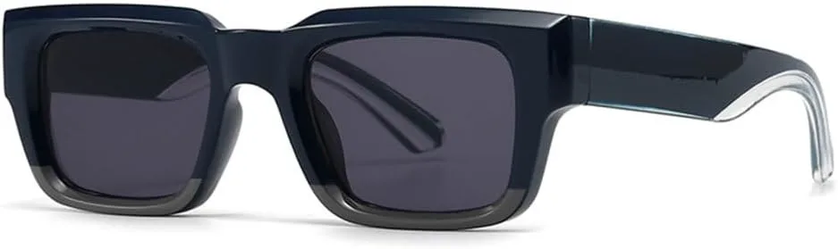 

Солнцезащитные очки MUTYNE с квадратным градиентом для мужчин в стиле панк, с широкими дужками, роскошные солнцезащитные очки для женщин, C4 Dark Green Gray