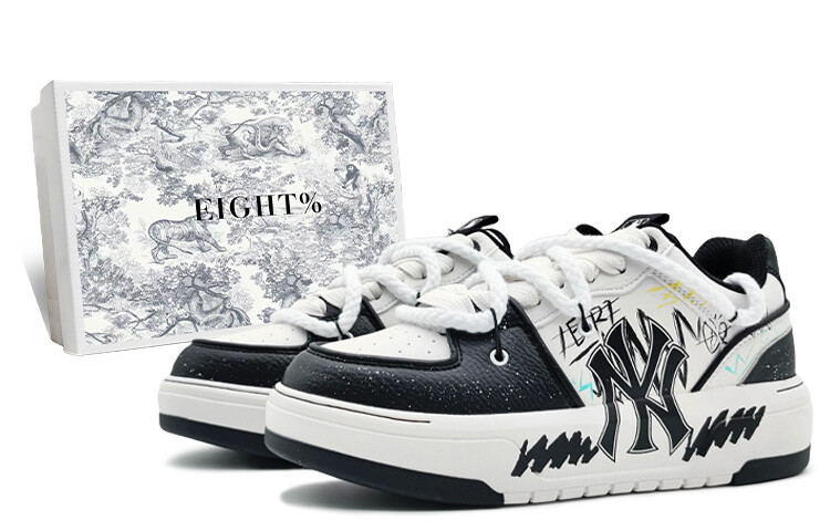 

Кроссовки MLB Chunky Liner Skateboarding Shoes Unisex Low-top White/Creek Green/Yellow, белый