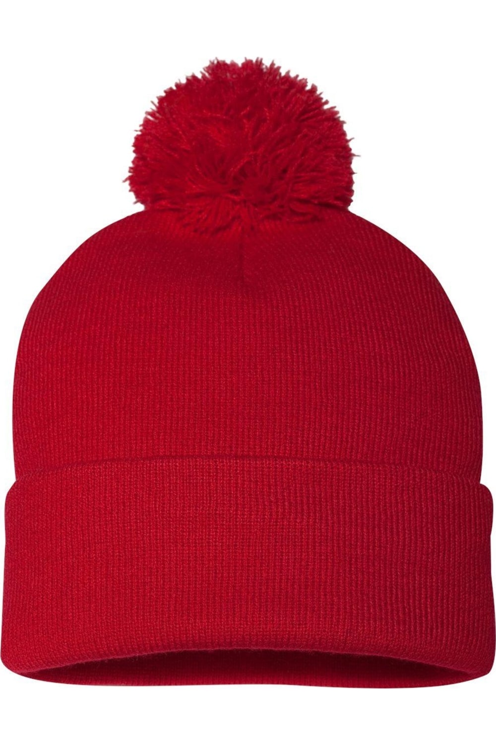 

Вязаная шапка Sportsman Pom-Pom 12, красный