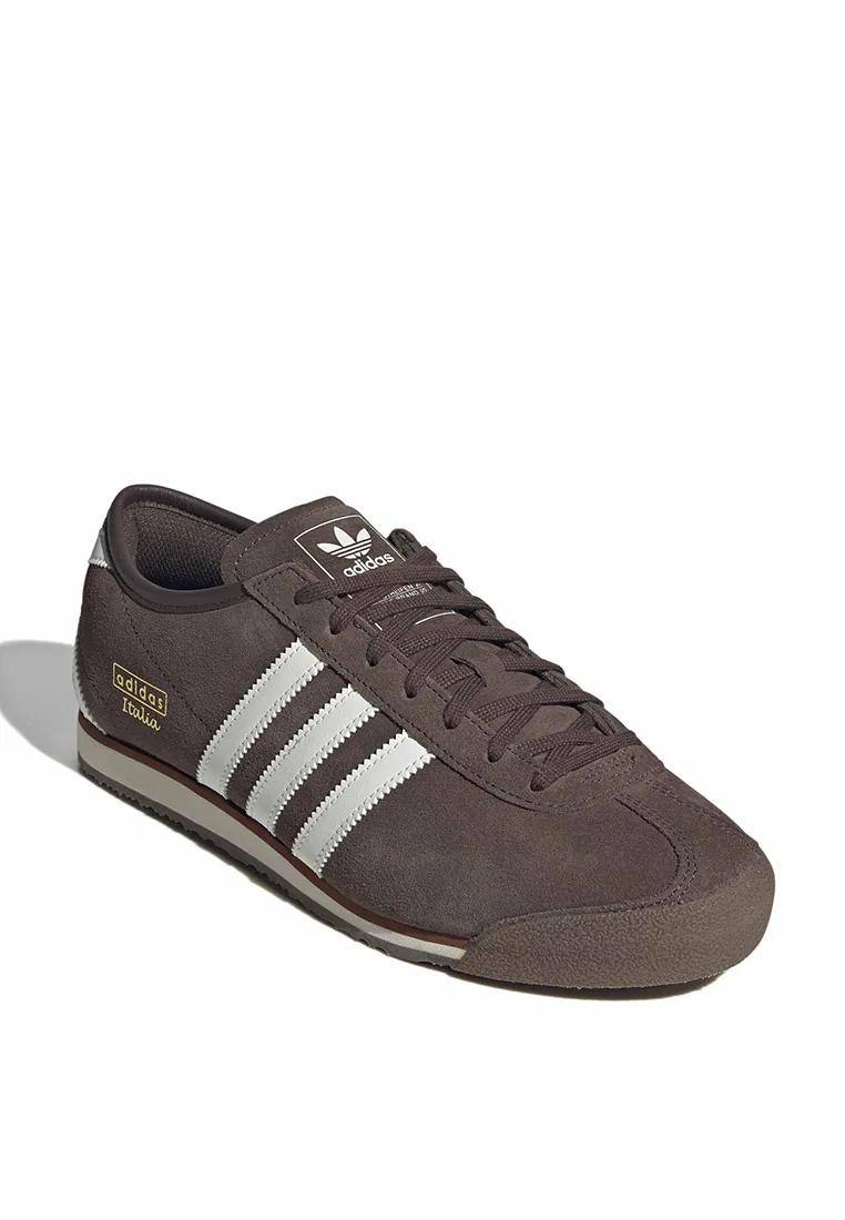 Кроссовки мужские спортивные Italia 70s Adidas, белый/коричневый — фото 2