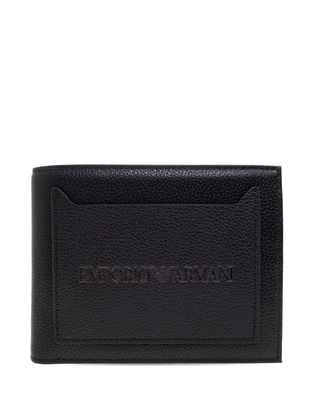 

Кошелек с тисненым логотипом EMPORIO ARMANI, черный