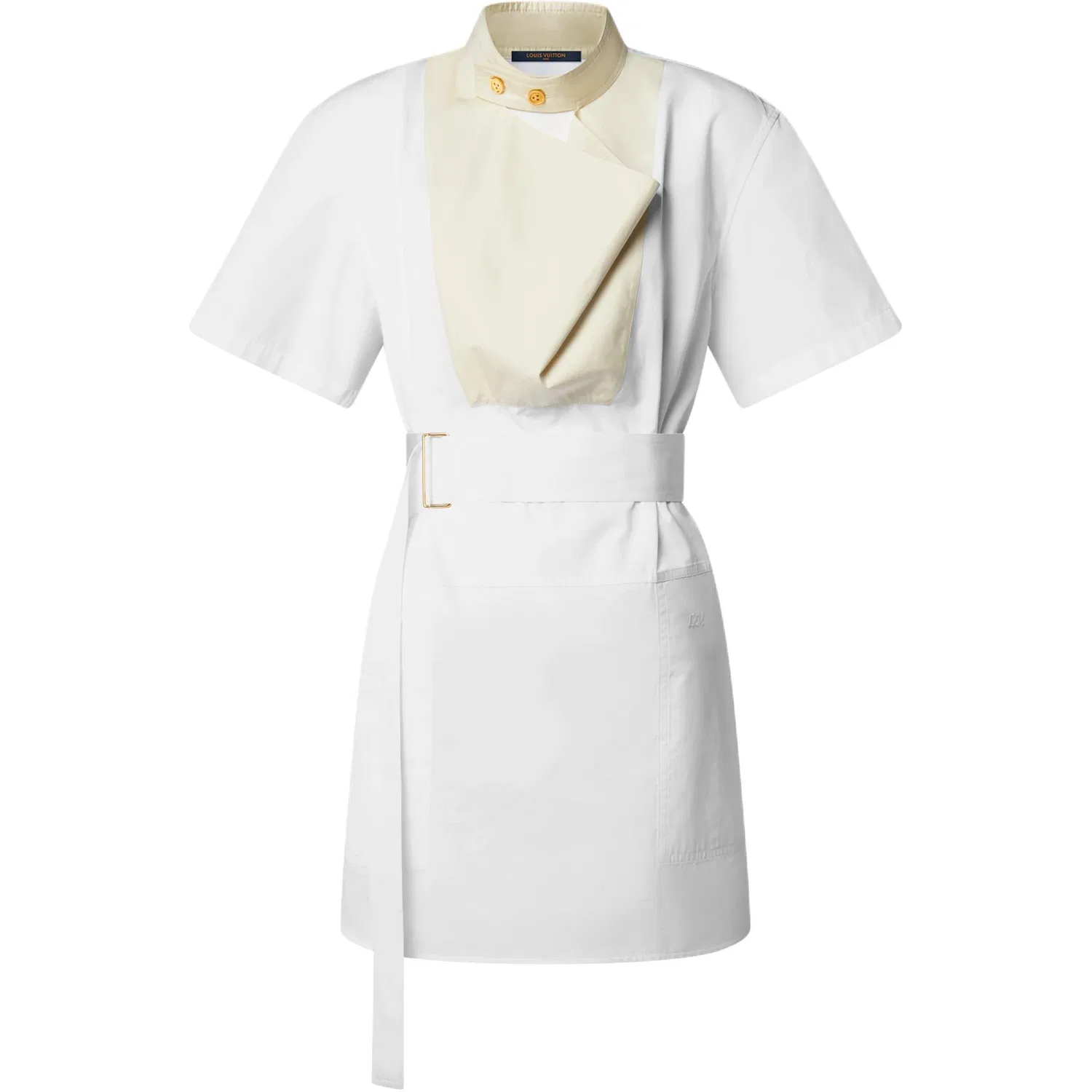 Платье женское с коротким рукавом SS26 LOUIS VUITTON, White
