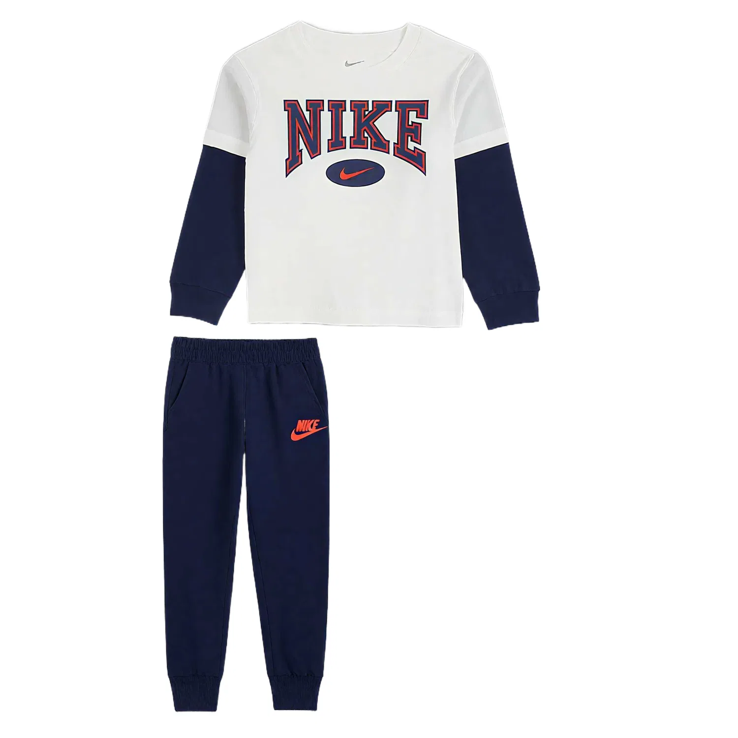 Спортивный костюм для детей Nike Essentials 2 Piece Set темно-синий