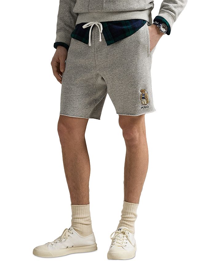 

8,5" шорты из флиса с медведем Polo Polo Ralph Lauren, серый
