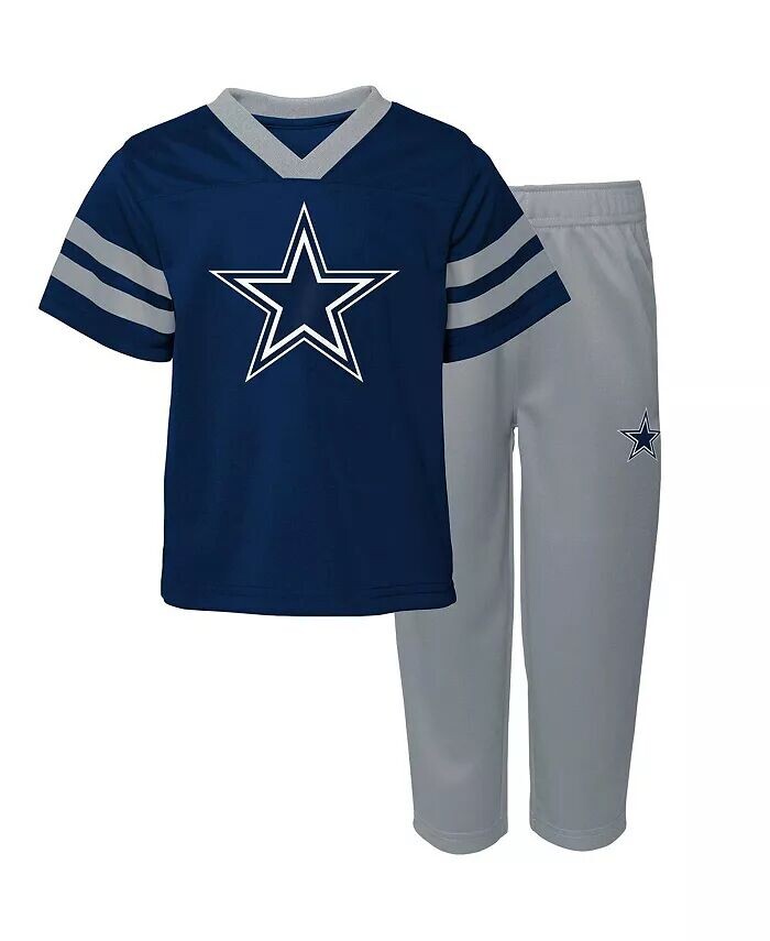 

Комплект из брюк для малышей Dallas Cowboys Red Zone, темно-синий/серый Outerstuff