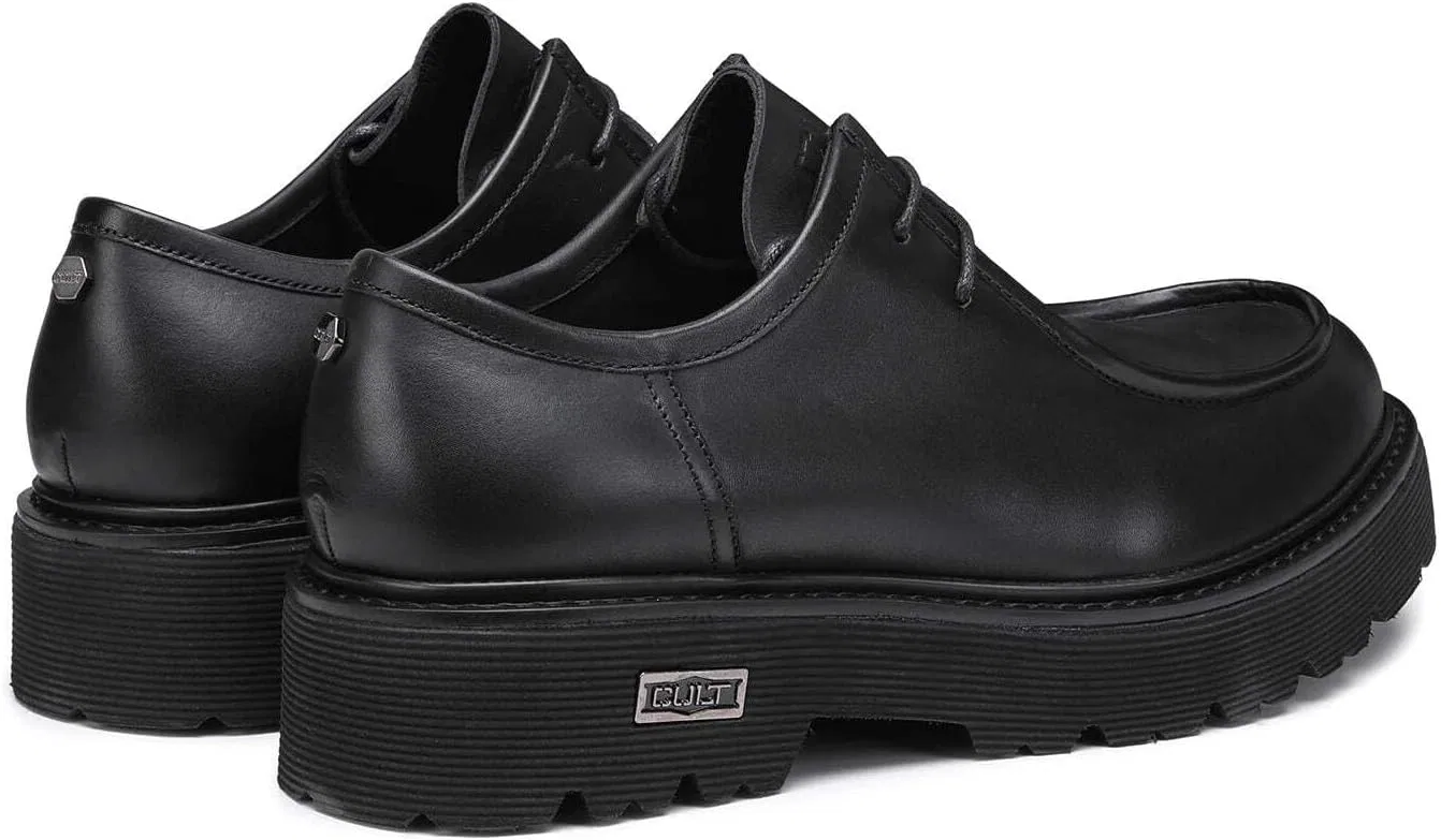Туфли Cult - Leather laces for men, Black — фото 3