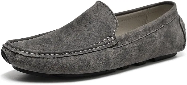 Мокасины кожаные замшевые, Loafers, хаки PUGHGAETZF