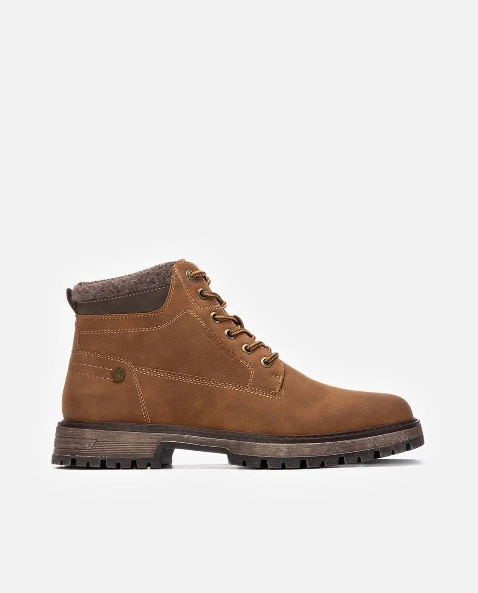 

Мужские ботинки на шнуровке с резиновой подошвой Refresh, коричневый