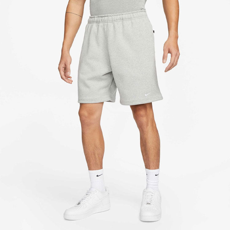 Шорты Nike Solid Color Logo Straight Loose Casual Shorts Unisex Gray DV3056-063, разноцветный — фото 3