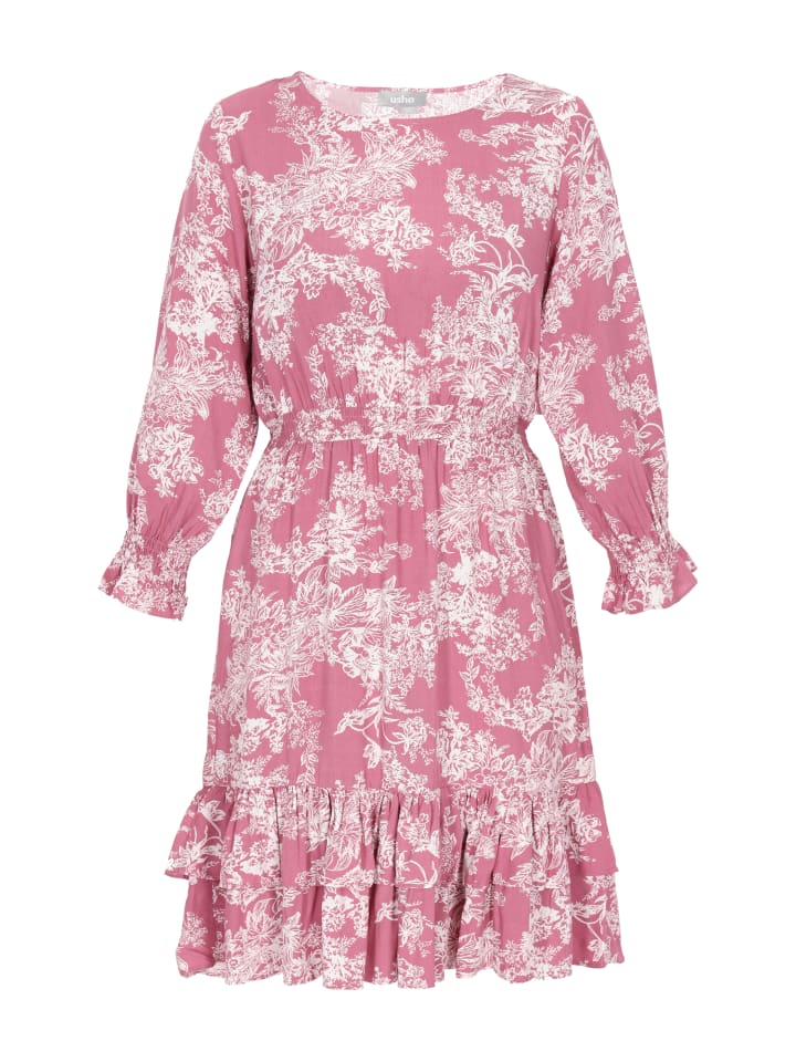 

Платье до колена Usha, цвет pink white
