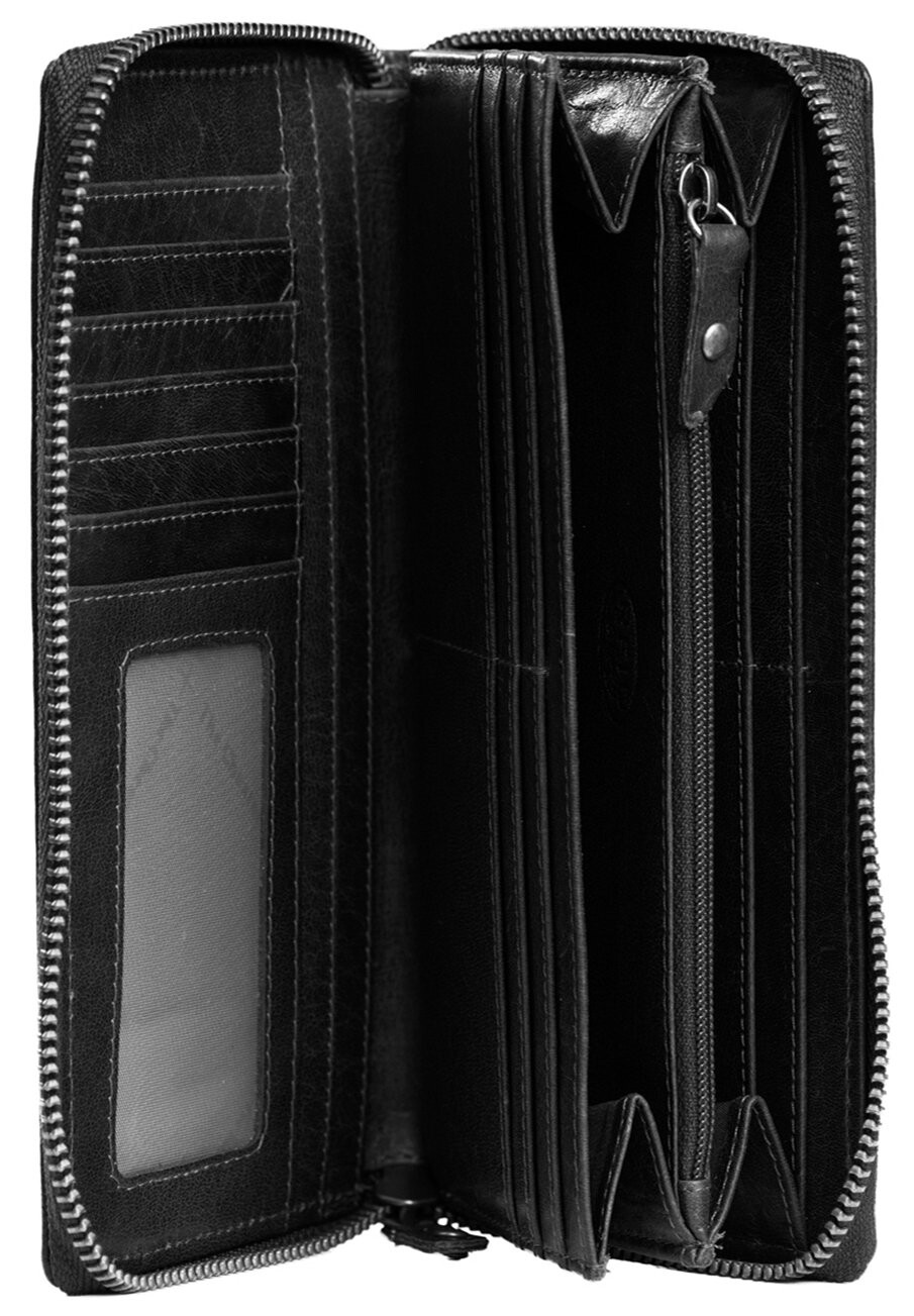 

Кошелек ANTIQUE BUFF HAVANA RFID 19 CM The Chesterfield Brand, черный