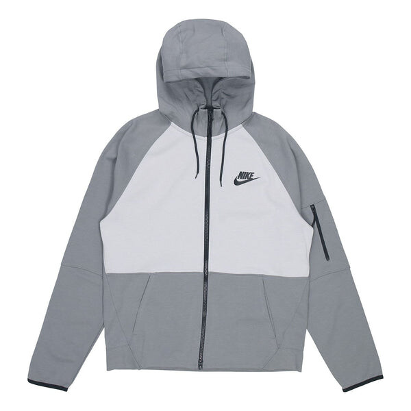 

Куртка Men's Nike Tech-Pack Zipper Drawstring Hood Casual Jacket Gray, серый